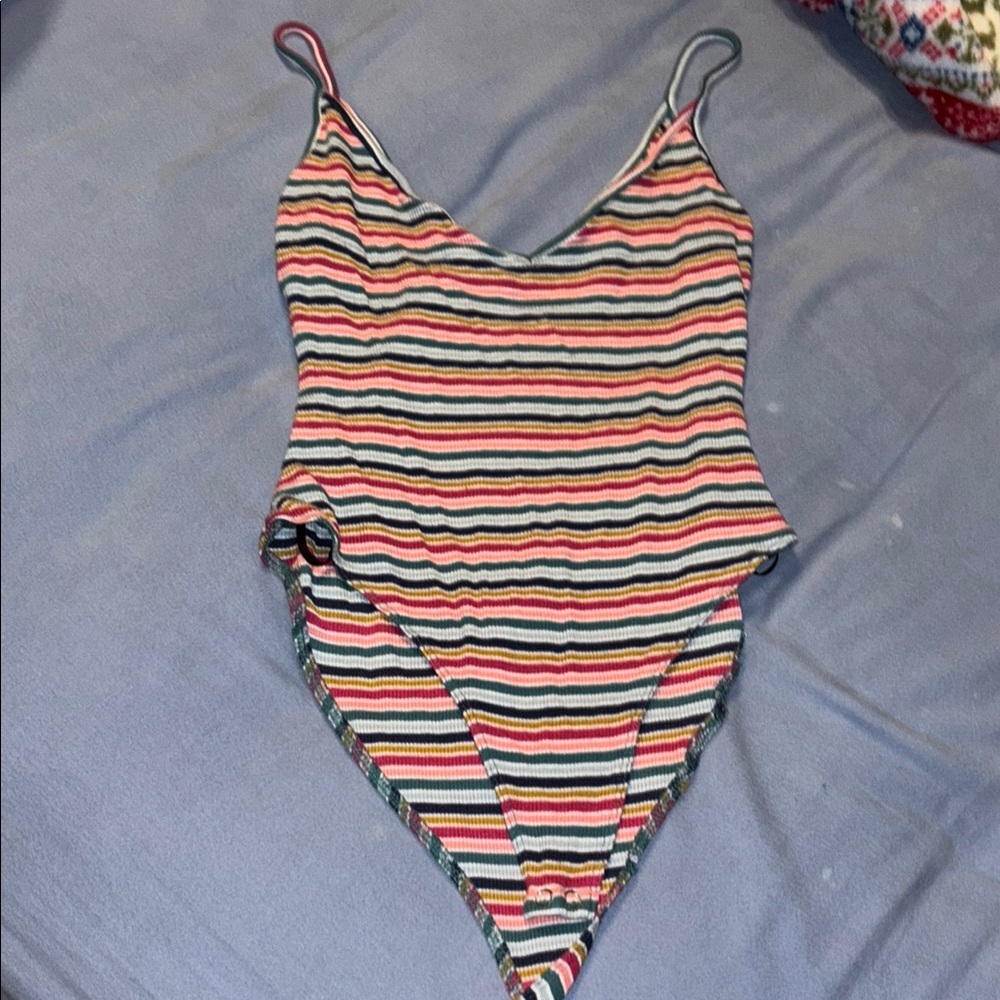Striped Multicolor bodysuit